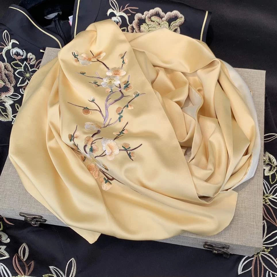Eternal Legacy Embroidered Silk Stole (135x 35)