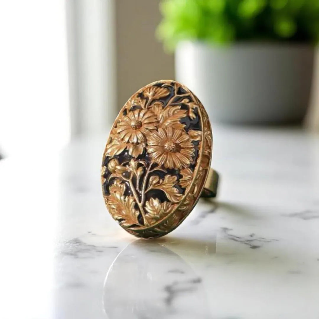 Sunflower Antique Ring
