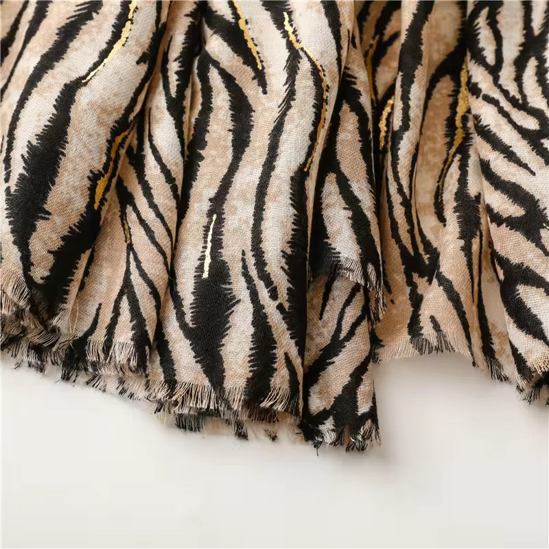 Zebra Zenith Cotton Scarf
