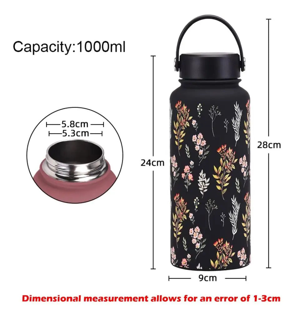 Nyra Stainless Steel Bottle with Thermos Lid (1000ml)