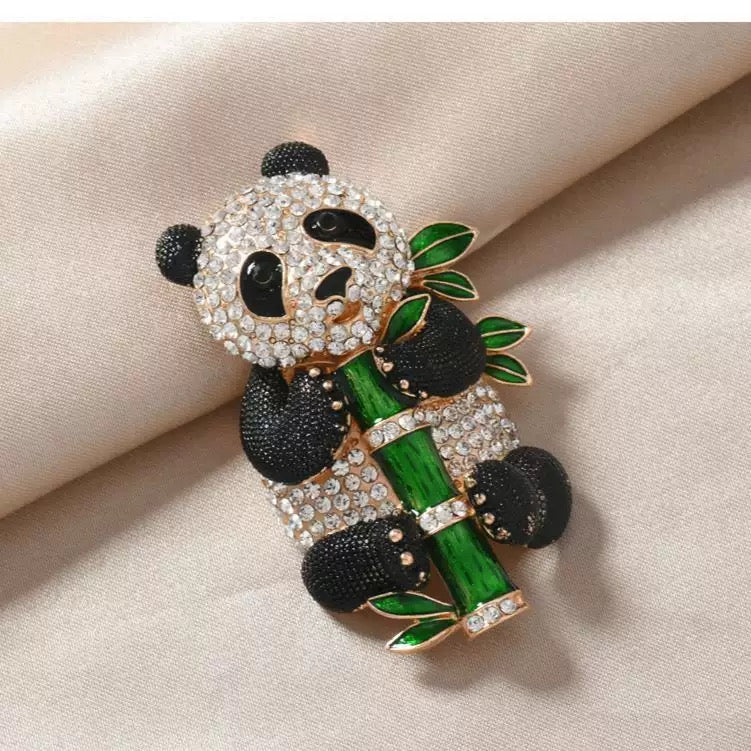 Bamboo Beau Panda Brooch