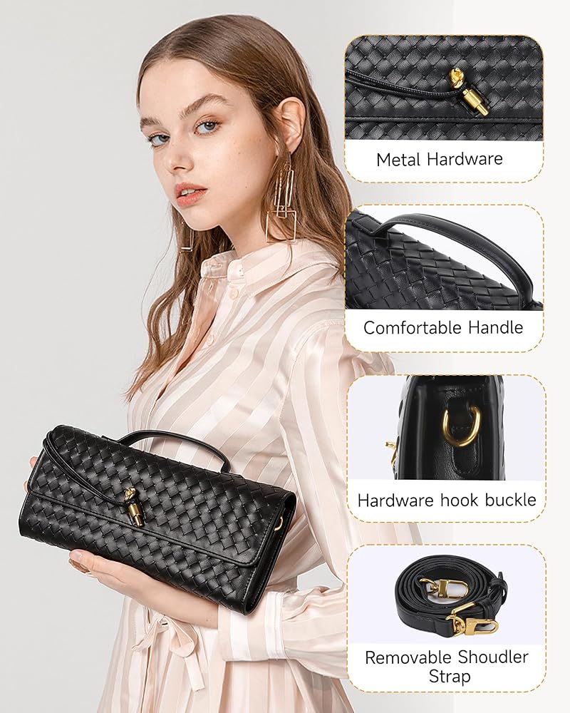Andrea Vegan Leather Bag (Black)
