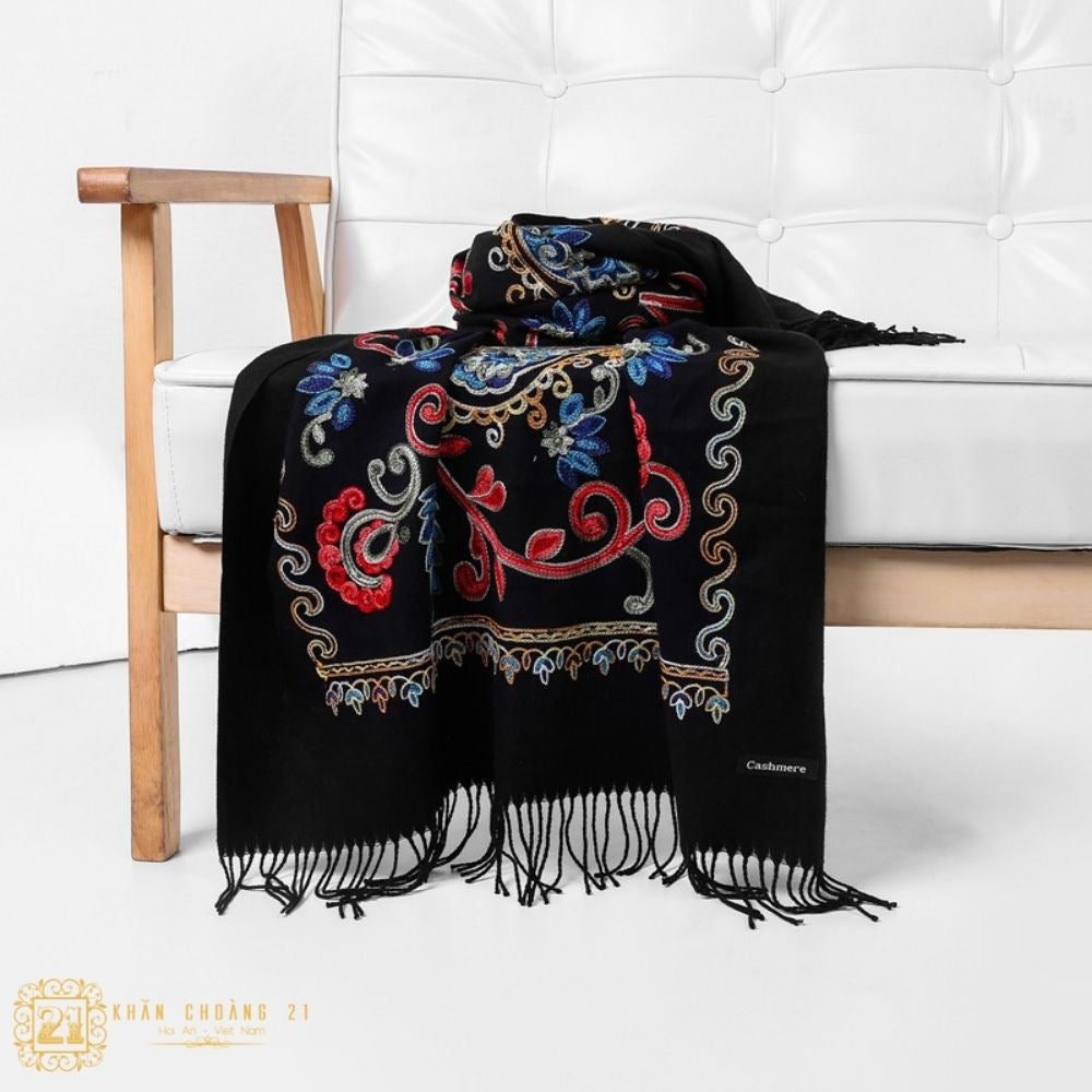 Clarion Raven Rich Pashmina Shawl
