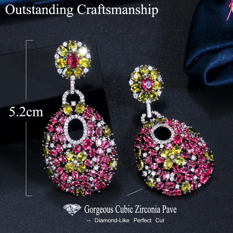 Rose Prom Earrings