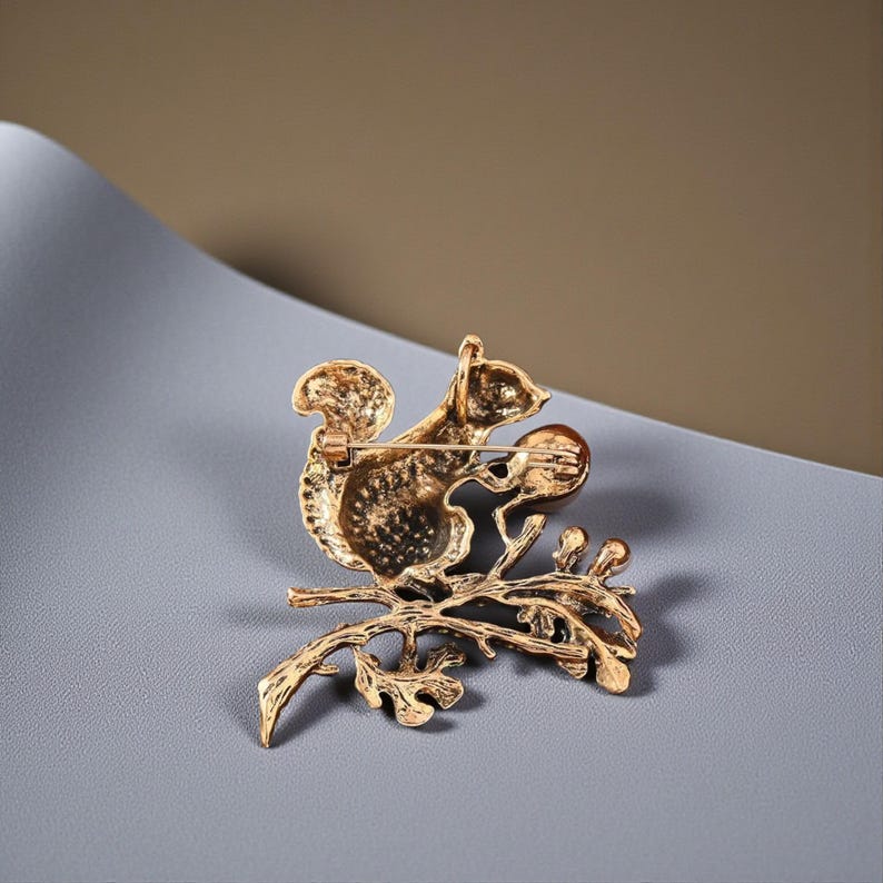 Acorn Charm Brooch
