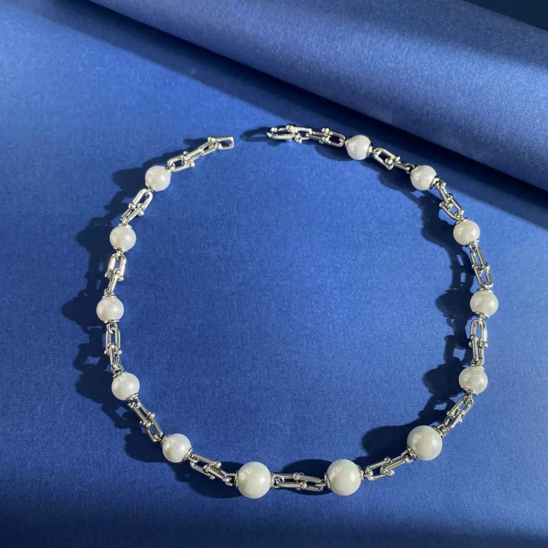Nerisse Pearl Link Necklace