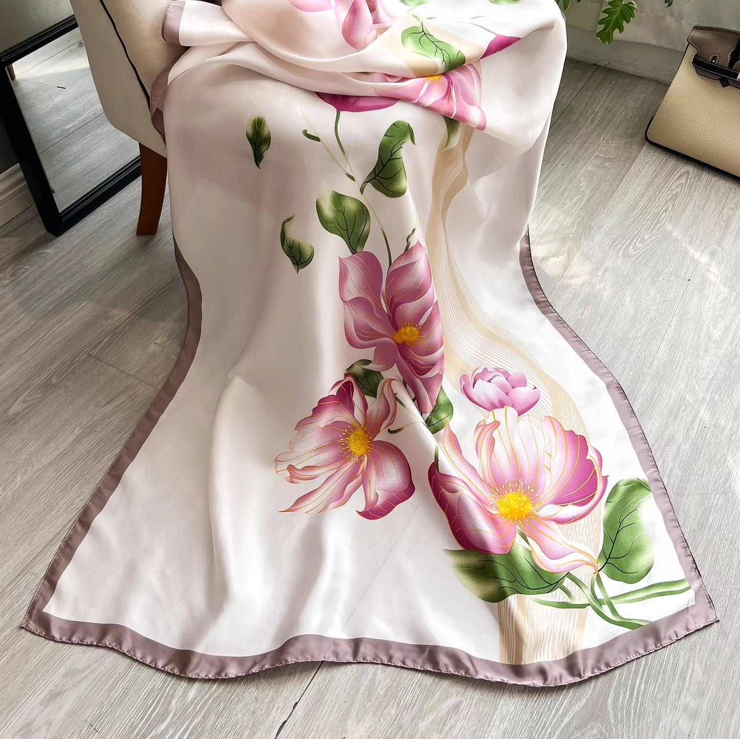 Sunlit Flora Silk Stole