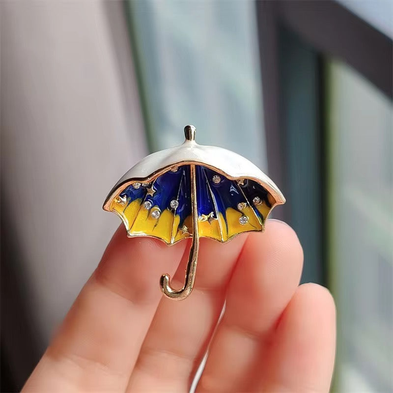 Umbrella Parasol Brooch