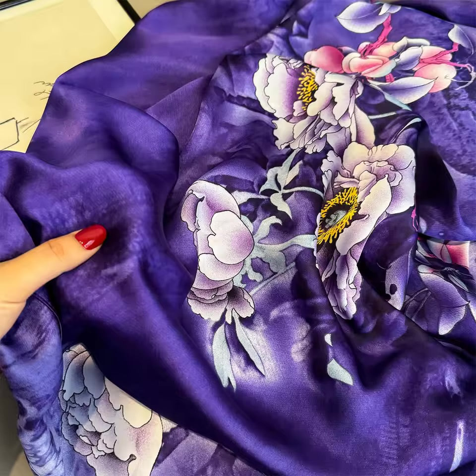 Royal Flora Silk Stole