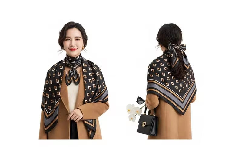 Baronne Silk Scarf (90x90cms)