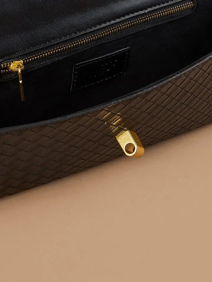 Andrea Vegan Leather Bag (Black)