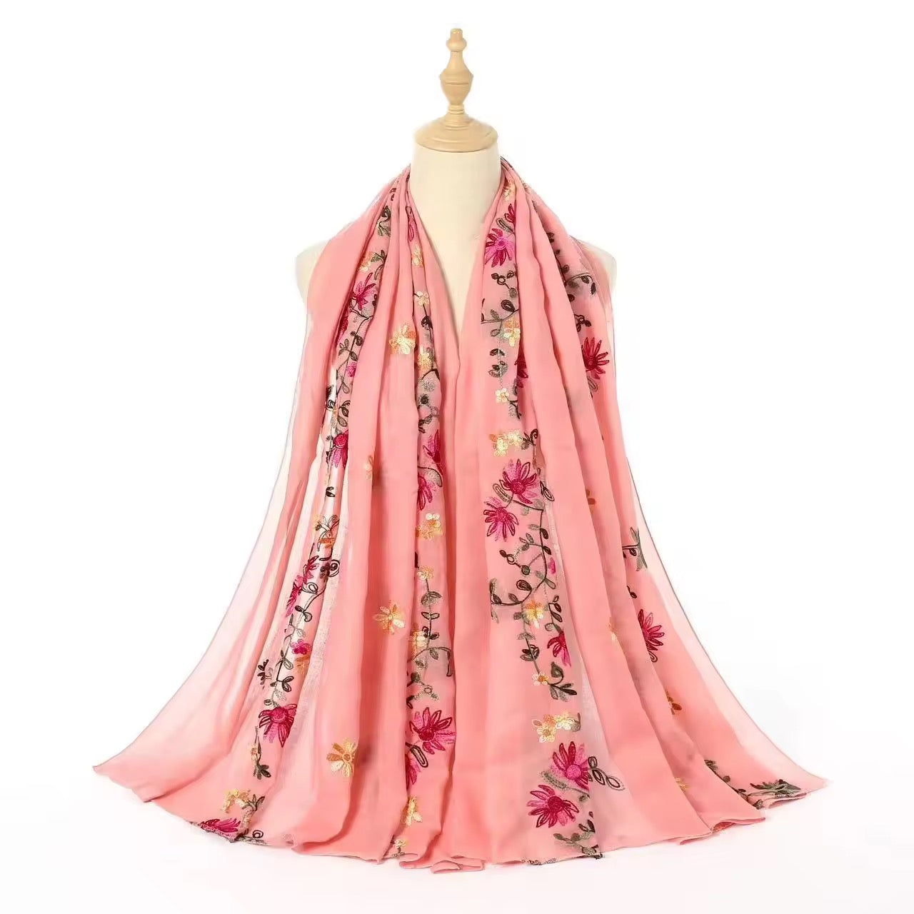 Sariyah Blush Embroidered Stole