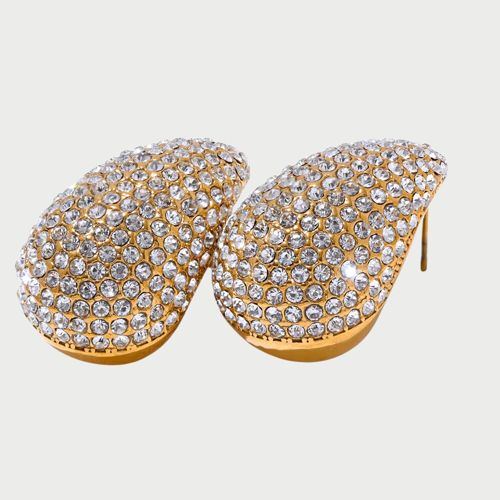 Noha Zirconia 18K Gold Plated Earrings