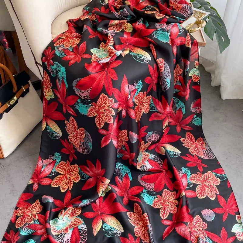 Scarlet Shadow Silk Stole