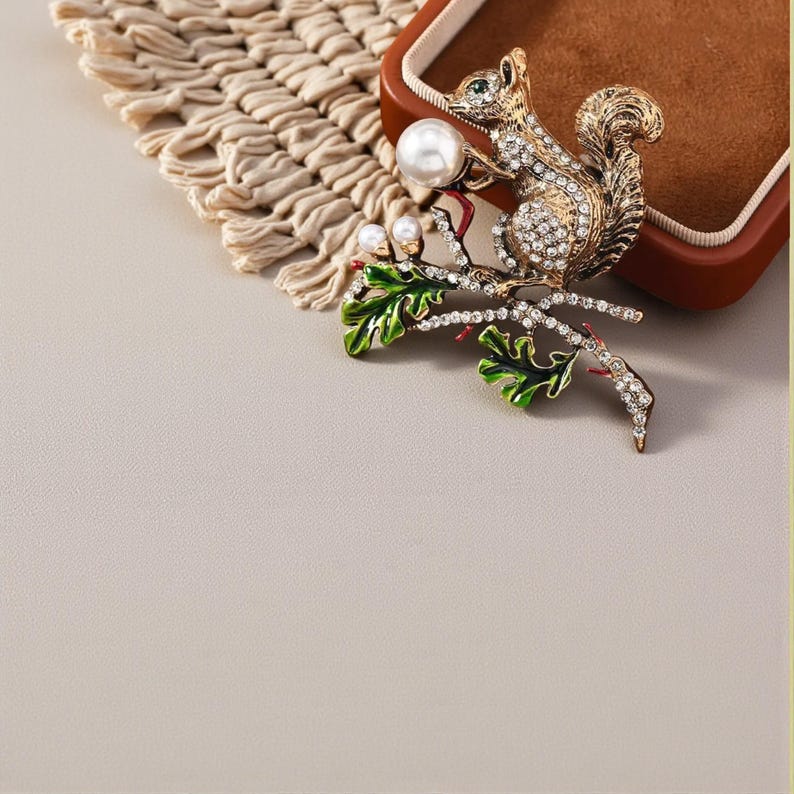 Acorn Charm Brooch