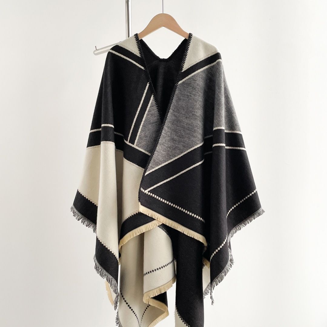 Moon Stripe Poncho