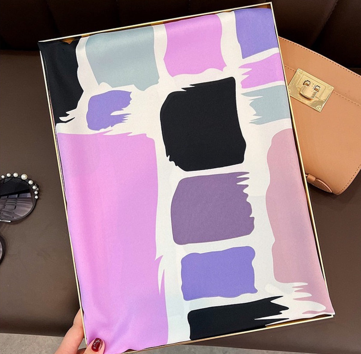 Aria Silk Scarf (90 × 90 cm)