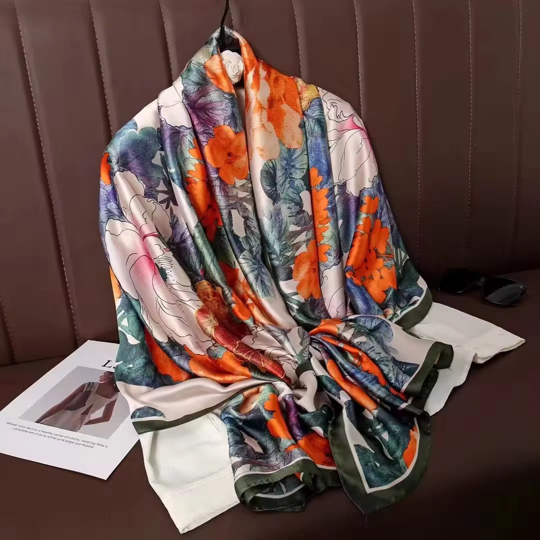 Citron Edge Silk Stole