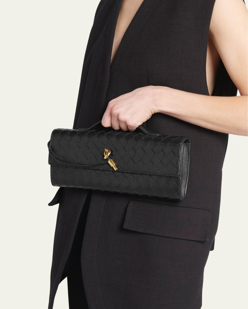 Andrea Vegan Leather Bag (Black)