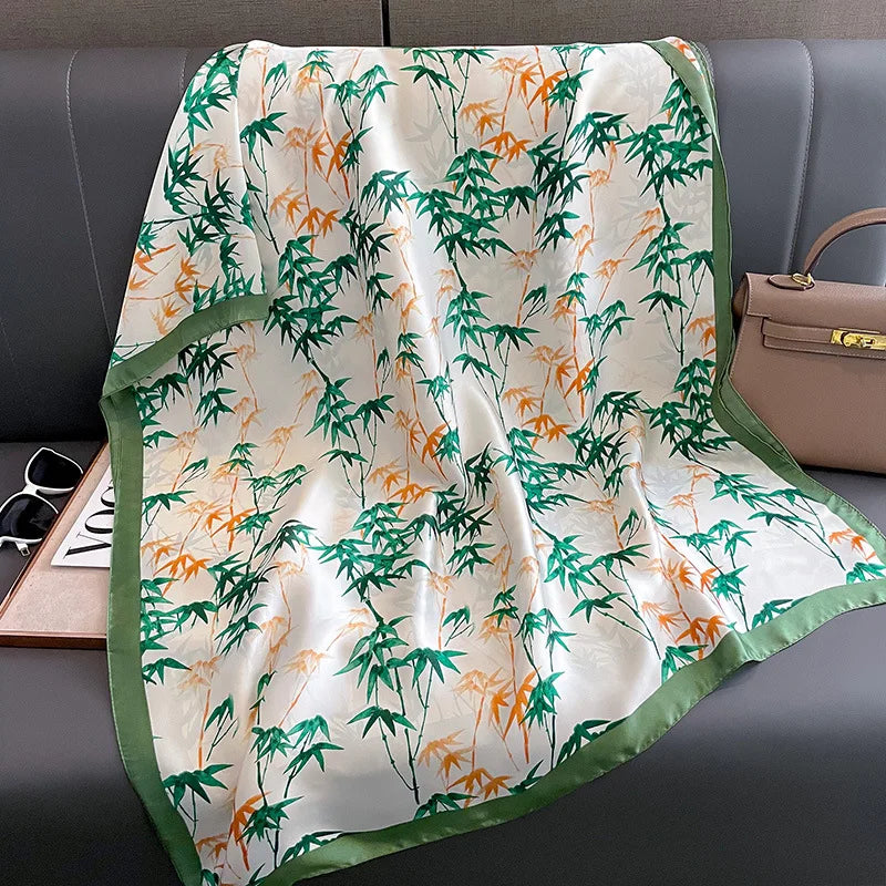 Tropical Fern Silk Scarf
