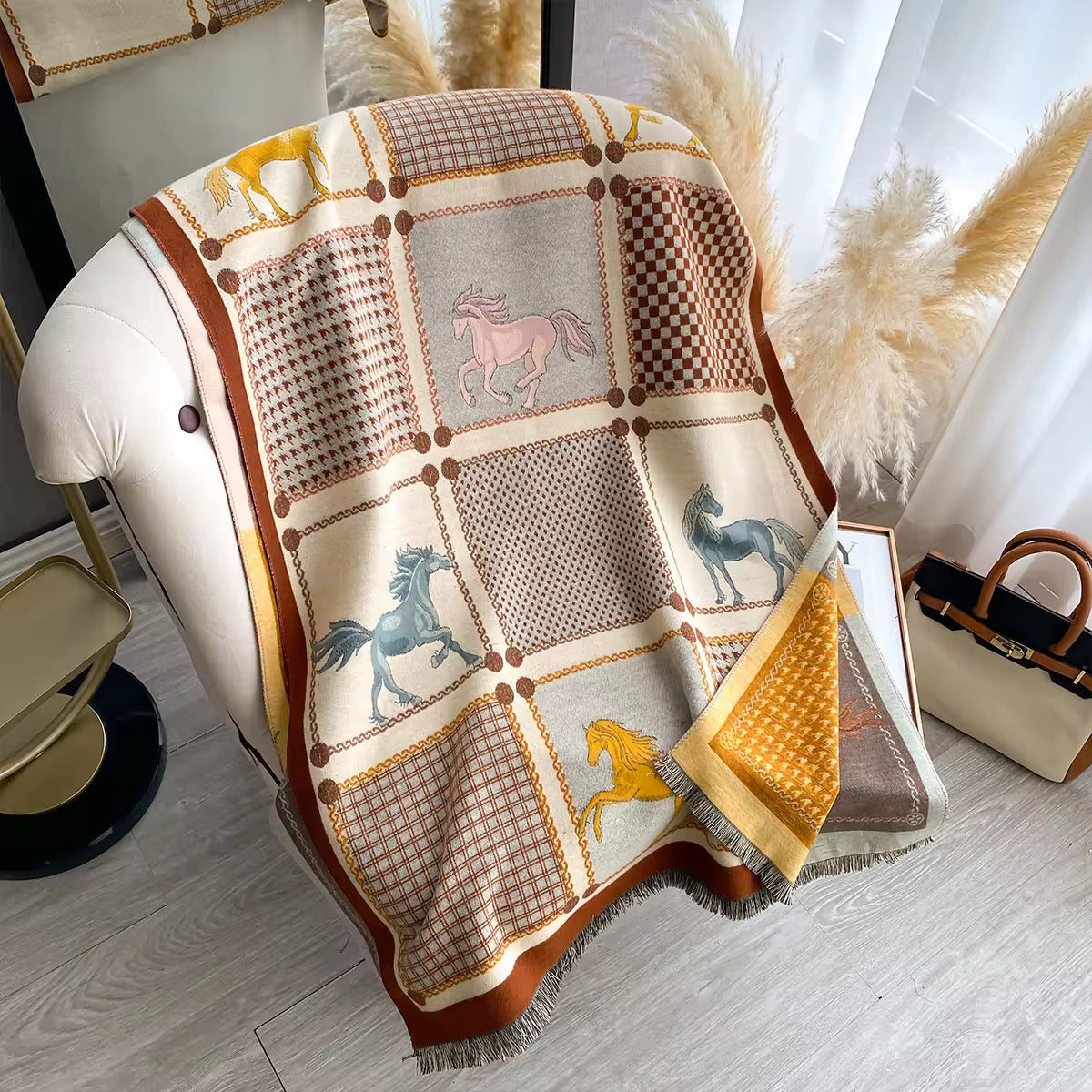 Cozy Checkmate Shawl