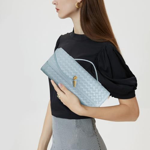 Andrea Vegan Leather Bag (Light Blue)