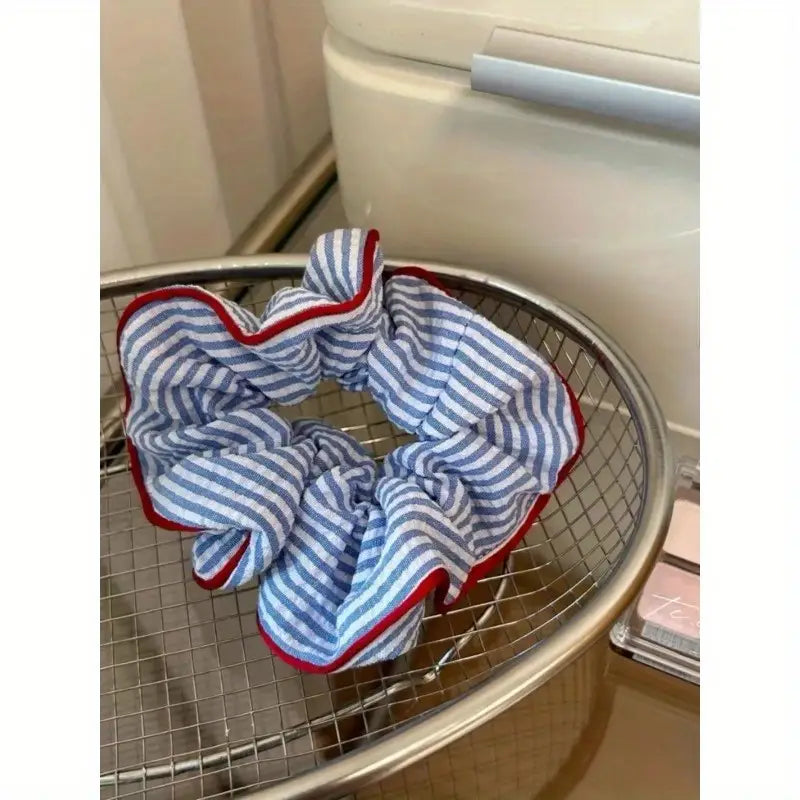 Elegant Blue Scrunchie