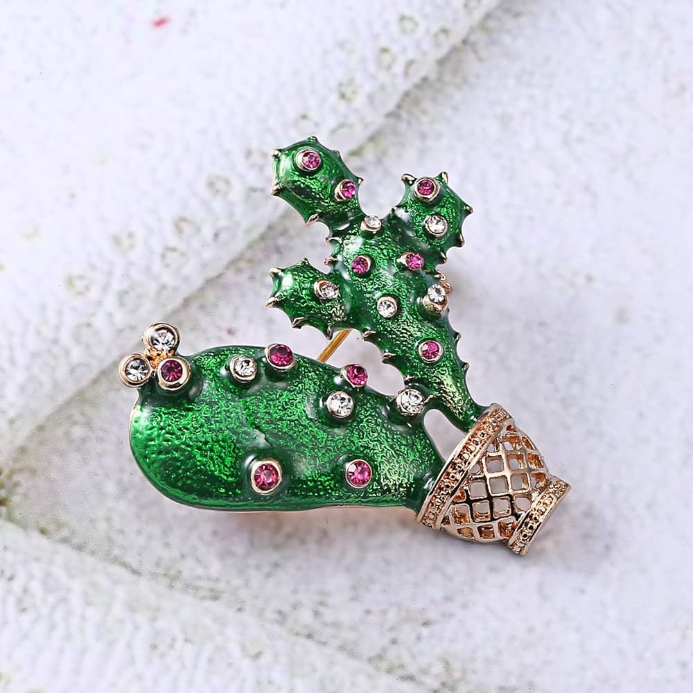 Mini Cactus Brooch