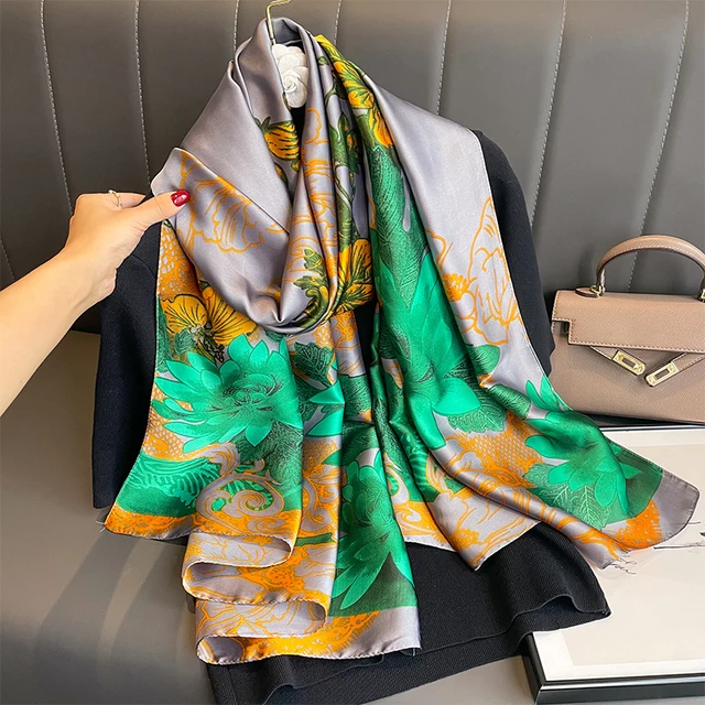 Kiwi Citrine Silk Stole