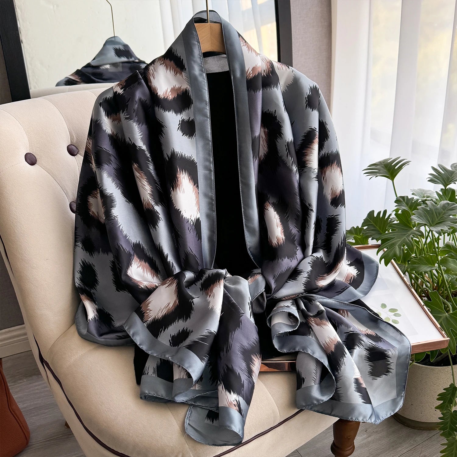 Ink Mirage Silk Stole
