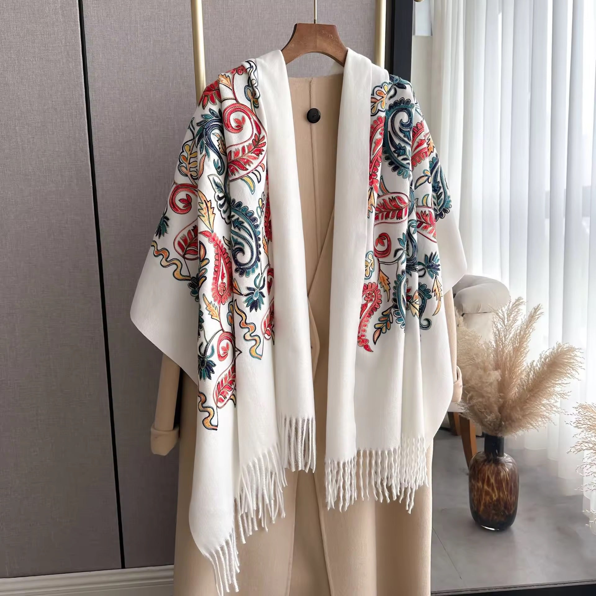 Augusta Snow Rich Pashmina Shawl