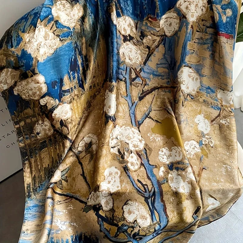 Golden Garnish Silk Stole