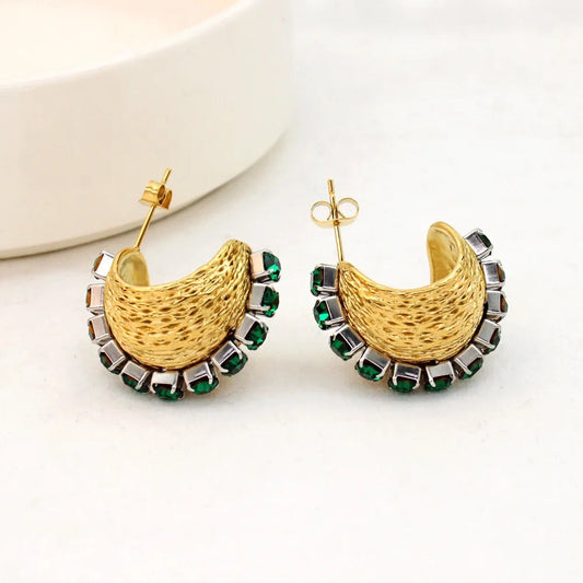 Saturn 18K Gold Plated Earrings