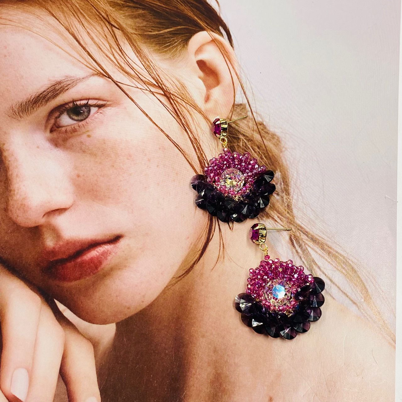 Liza crystal earrings