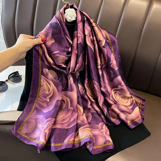 Lavender Blooms Silk Stole