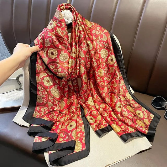 Crimson Vineyard Silk Stole