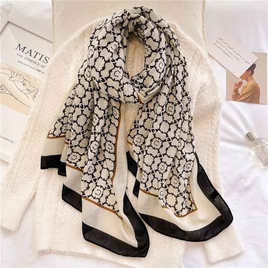 Grid Cotton Scarf