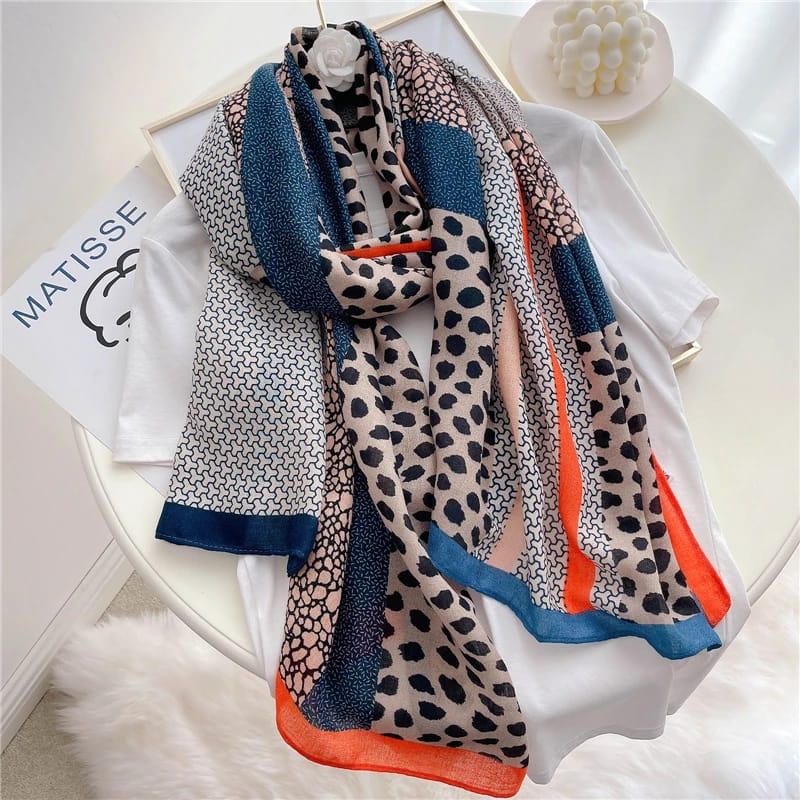 Spotty Cotton Scarf