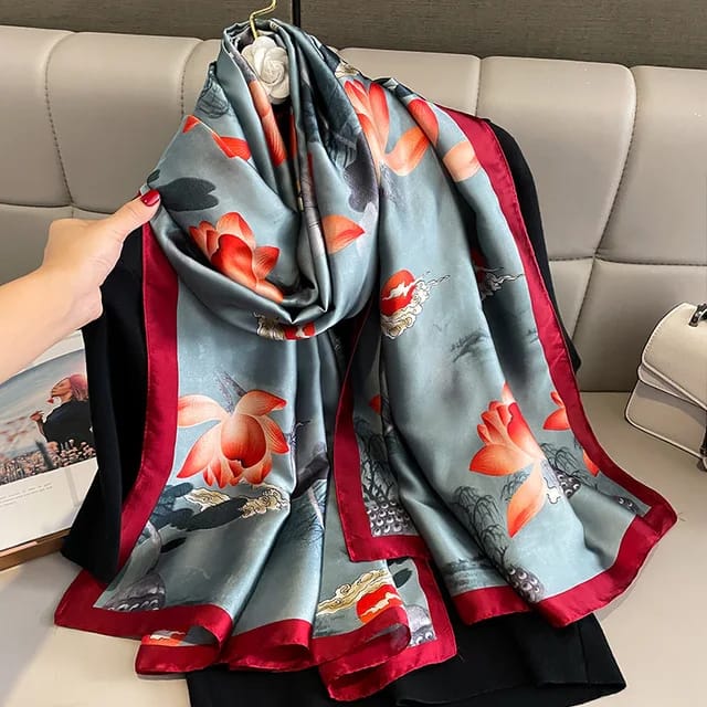 Corallium Silk Stole