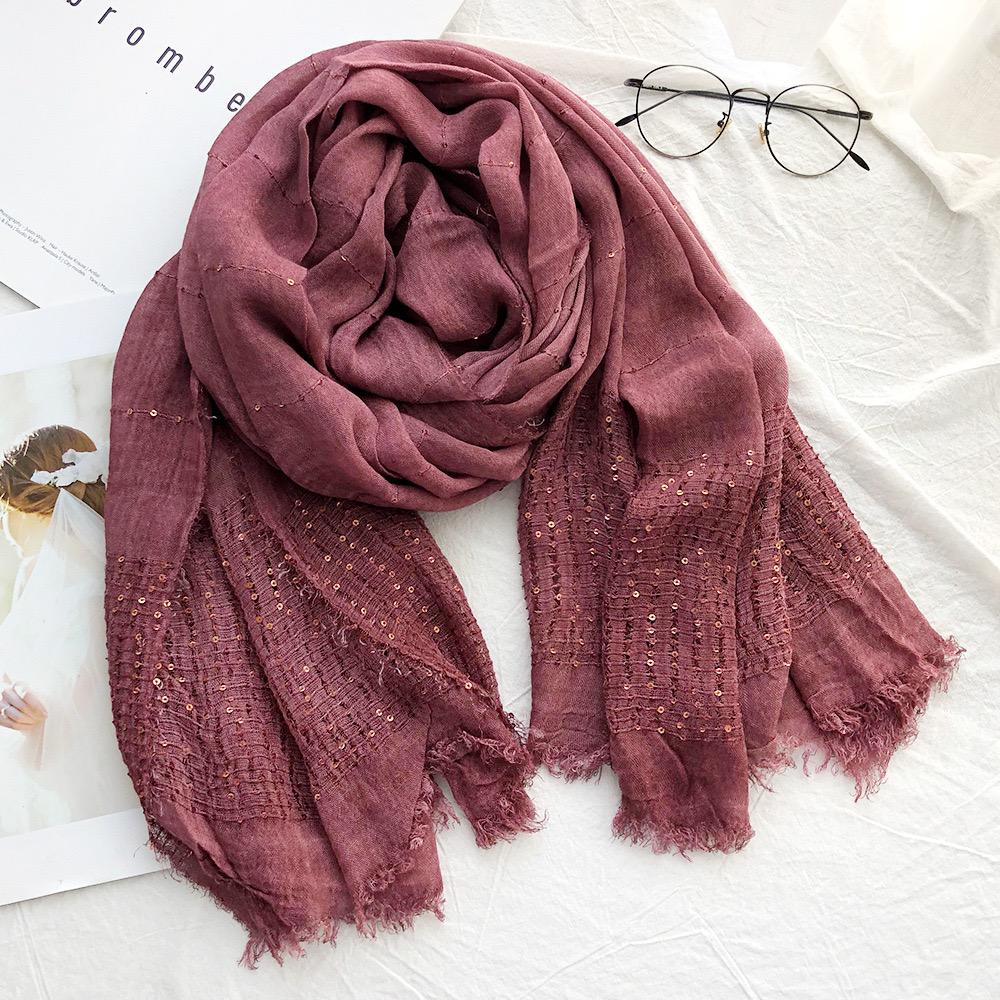 Cosmic Blush Cotton Scarf