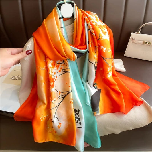 Vibrant Glow Silk Stole