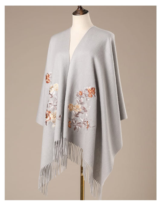 Lunelle Premium Embroidered Cashmere Shawl