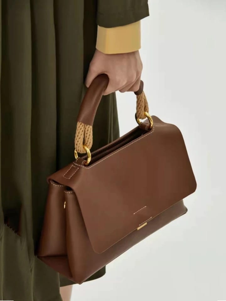 Valencia Vegan Leather Bag (Brown)