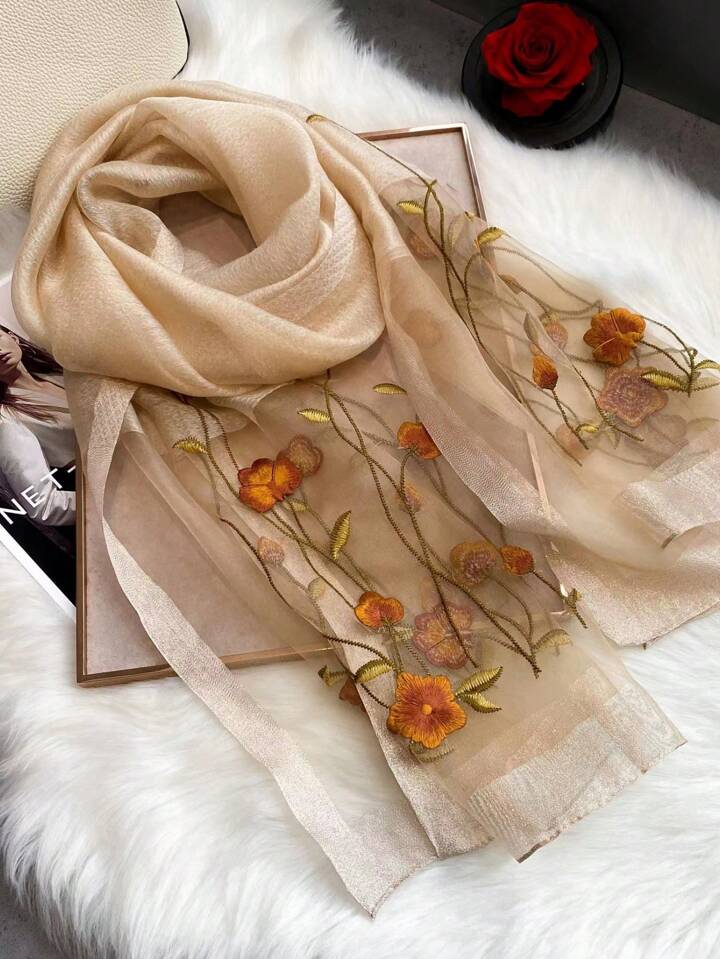 Noble Legacy Embroidered Silk Stole