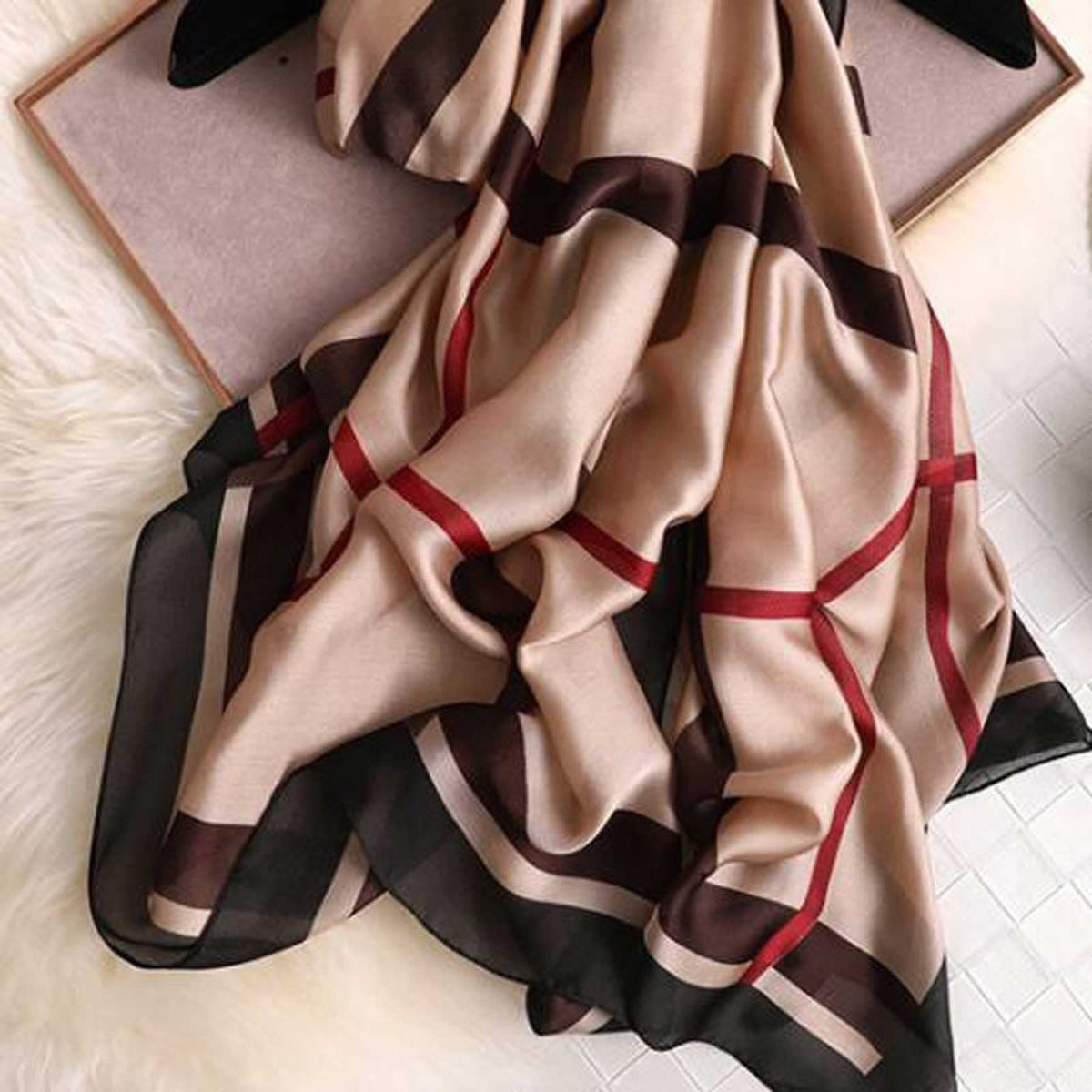 Mahogany Blend Silk Scarf