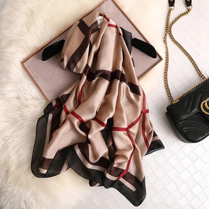 Mahogany Blend Silk Scarf