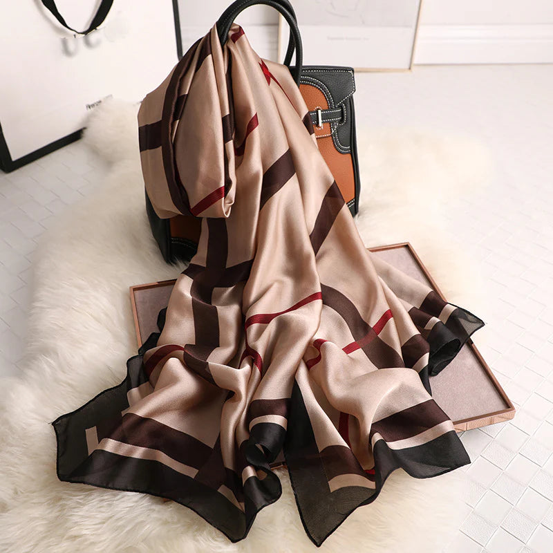 Mahogany Blend Silk Scarf