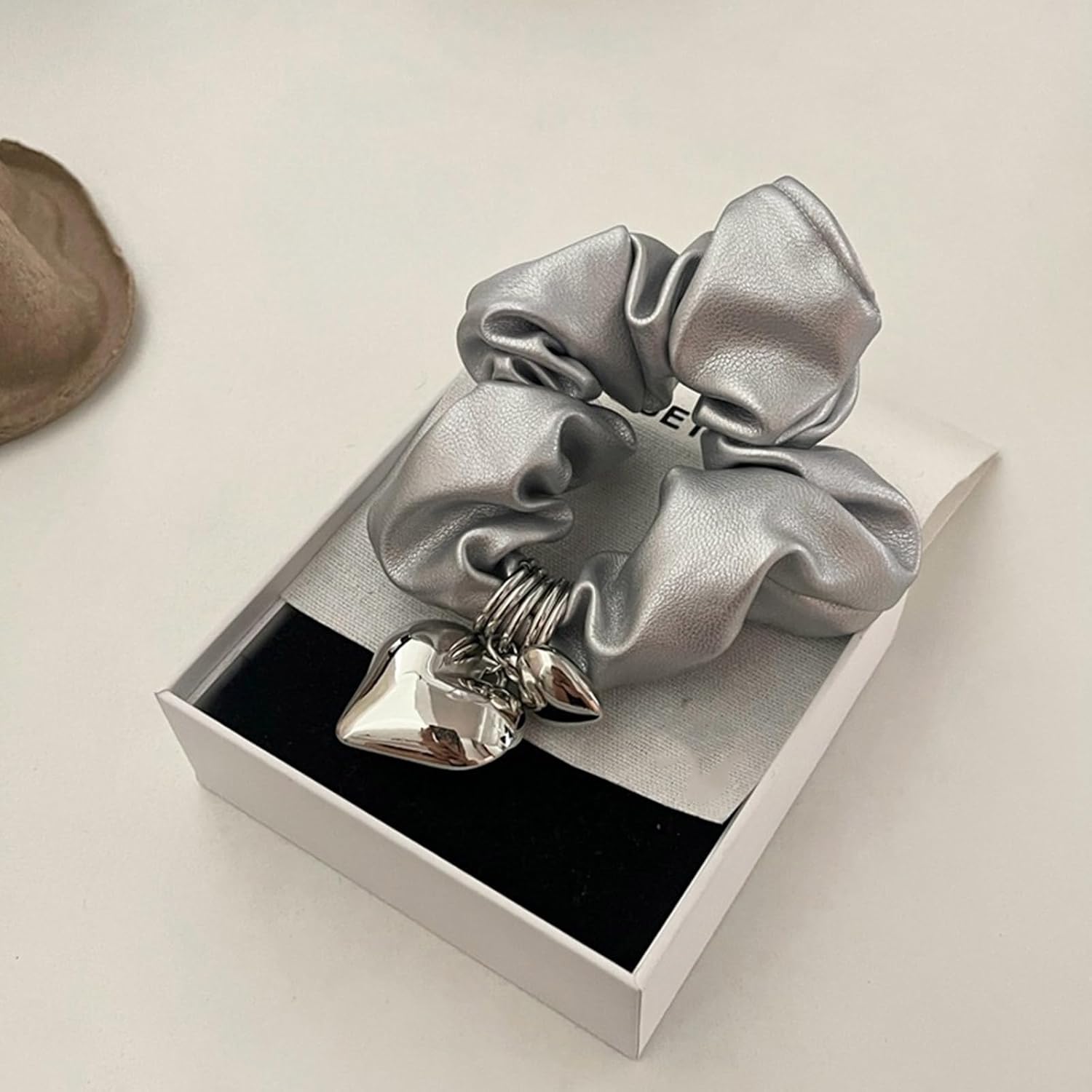Evern Leather Scrunchie