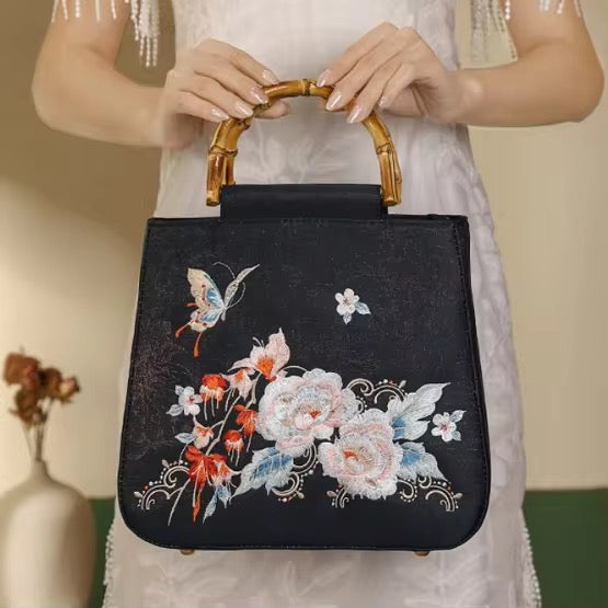Auvira Embroidered Handbag
