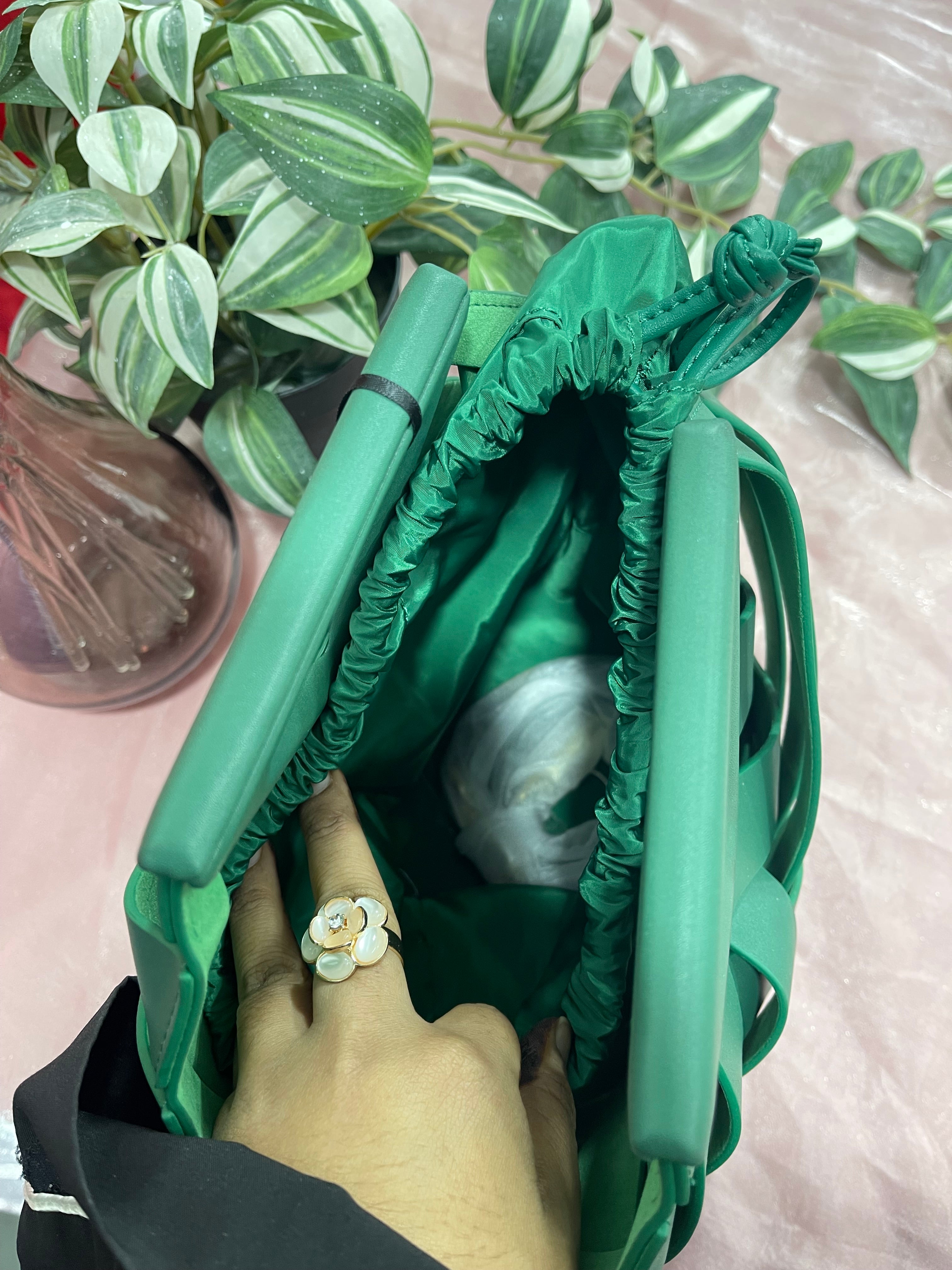 Daphny Genuine Leather Bag(Green)